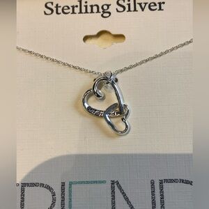 Sterling Silver "Best Friend" Heart Necklace
